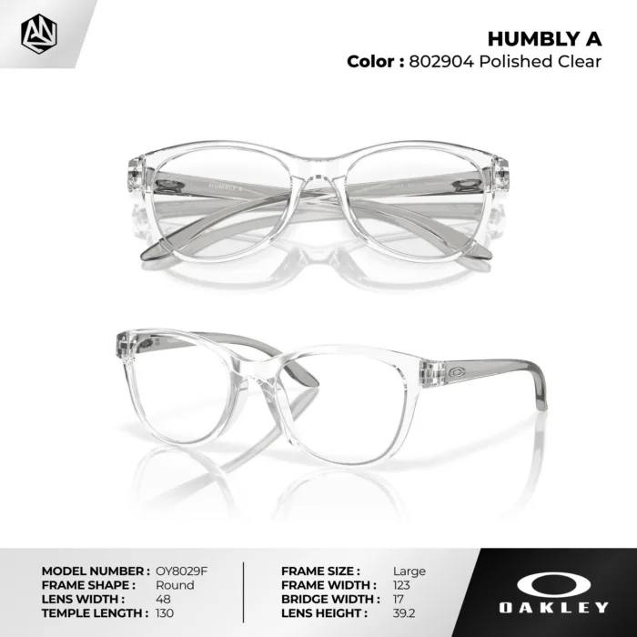 กรอบแว่นตาเด็ก OAKLEY OY8029F HUMBLY A ทรงกลม O Matter™ เบาพิเศษ ของแท้รับประกัน 2 ปี - Image 5