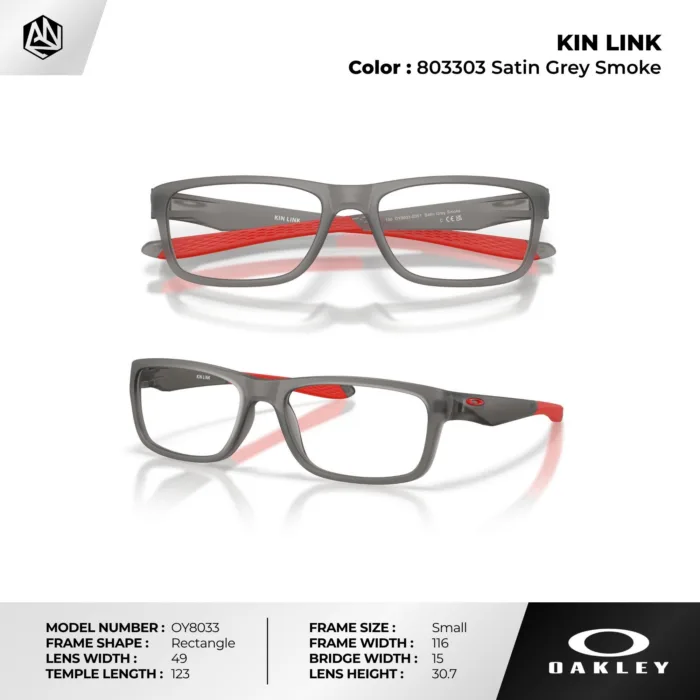 กรอบแว่นตาเด็ก OAKLEY OY8033 KIN LINK ทรง Rectangle O Matter™ น้ำหนักเบา สปอร์ต ของแท้รับประกัน 2 ปี - Image 5