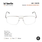 ic! berlin Vik IC5175 กรอบแว่นตา Metal ทรง Rounded Square Minimal Screwless Design - Image 5