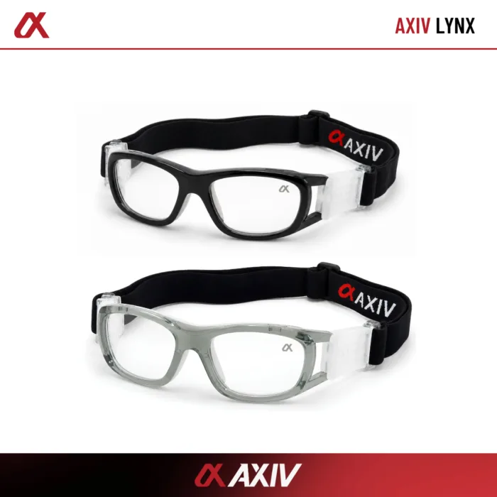 AXIV Kids LYNX  แว่นตากีฬาสำหรับเด็ก แว่นกีฬาสายตา ตัวแว่นใช้สายรัดยางยืดแบบปรับระดับ  กรอบโค้งกระชับ ตัดเลนส์ตามค่าสายตาได้ - Image 2