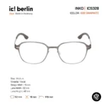 ic! berlin Inko IC5328 กรอบแว่นตา Metal ทรง Rounded Square Minimal Screwless Design - Image 5