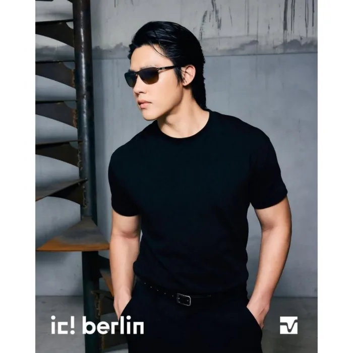 ic! berlin Oli IC0213 แว่นตากันแดด Metal ทรง Rectangle Minimal Screwless Design - Image 6