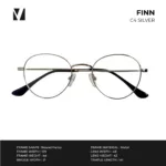 กรอบแว่นตาโลหะ vanta. FINN น้ำหนักเบา ทรง Round Panto ตัดเลนส์สายตาได้ - Image 5