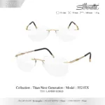 Silhouette Titan Next Generation 5521 กรอบแว่นสายตา Silhouette ของแท้ ทรง Rectangular กรอบ Titanium ไร้ขอบ น้ำหนักเบา รับประกัน 1 ปี - Image 5