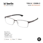 ic! berlin TORU N. IC5066-D กรอบแว่นตา Metal ทรง Square Minimal Screwless Design - Image 6