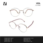 กรอบแว่นตาโลหะ vanta. VEIL น้ำหนักเบา ทรง Round ตัดเลนส์สายตาได้ - Image 5