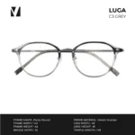 กรอบแว่นตาโลหะ vanta. LUGA น้ำหนักเบา ทรง Panto Round ตัดเลนส์สายตาได้ - Image 5