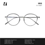 กรอบแว่นตาโลหะ vanta. IRIS น้ำหนักเบา ทรง Round Panto ตัดเลนส์สายตาได้ - Image 5