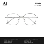 กรอบแว่นตาโลหะ vanta. REMY น้ำหนักเบา ทรง Geometric Square ตัดเลนส์สายตาได้ - Image 5