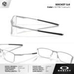 กรอบแว่นตา OAKLEY OX3217 SOCKET 5.0 กรอบโลหะ เบาพิเศษ แข็งแรง ของแท้รับประกัน 2 ปี - Image 6