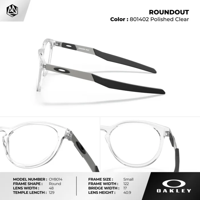 กรอบแว่นตาเด็ก OAKLEY OY8014 ROUND OUT ทรงกลม O Matter™ น้ำหนักเบา ของแท้รับประกัน 2 ปี - Image 6