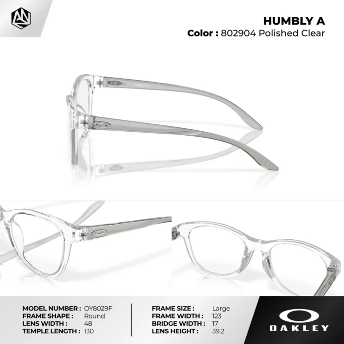 กรอบแว่นตาเด็ก OAKLEY OY8029F HUMBLY A ทรงกลม O Matter™ เบาพิเศษ ของแท้รับประกัน 2 ปี - Image 6