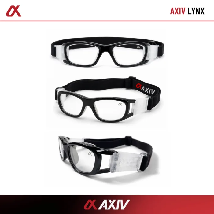 AXIV Kids LYNX  แว่นตากีฬาสำหรับเด็ก แว่นกีฬาสายตา ตัวแว่นใช้สายรัดยางยืดแบบปรับระดับ  กรอบโค้งกระชับ ตัดเลนส์ตามค่าสายตาได้ - Image 3