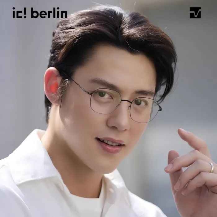 ic! berlin Vin IC5159 กรอบแว่นตา Metal Round Minimal Screwless Design - Image 5