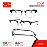 RayBan RX5154 กรอบแว่นสายตา ทรง Browline / Square - Image 3