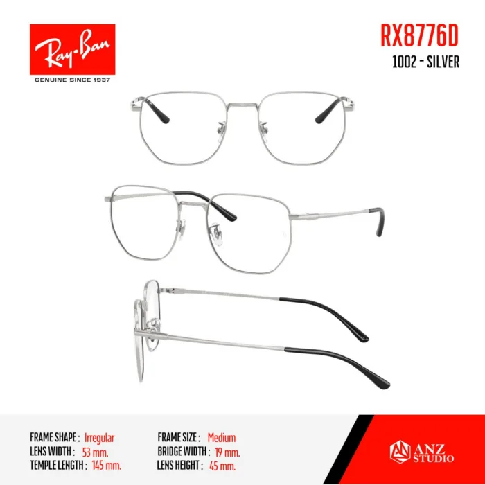 RayBan RX8776D กรอบแว่นสายตา ทรง Irregular - Image 7
