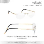 Silhouette Titan Next Generation 5521 กรอบแว่นสายตา Silhouette ของแท้ ทรง Rectangular กรอบ Titanium ไร้ขอบ น้ำหนักเบา รับประกัน 1 ปี - Image 6