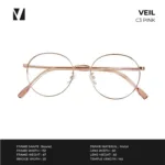 กรอบแว่นตาโลหะ vanta. VEIL น้ำหนักเบา ทรง Round ตัดเลนส์สายตาได้ - Image 6