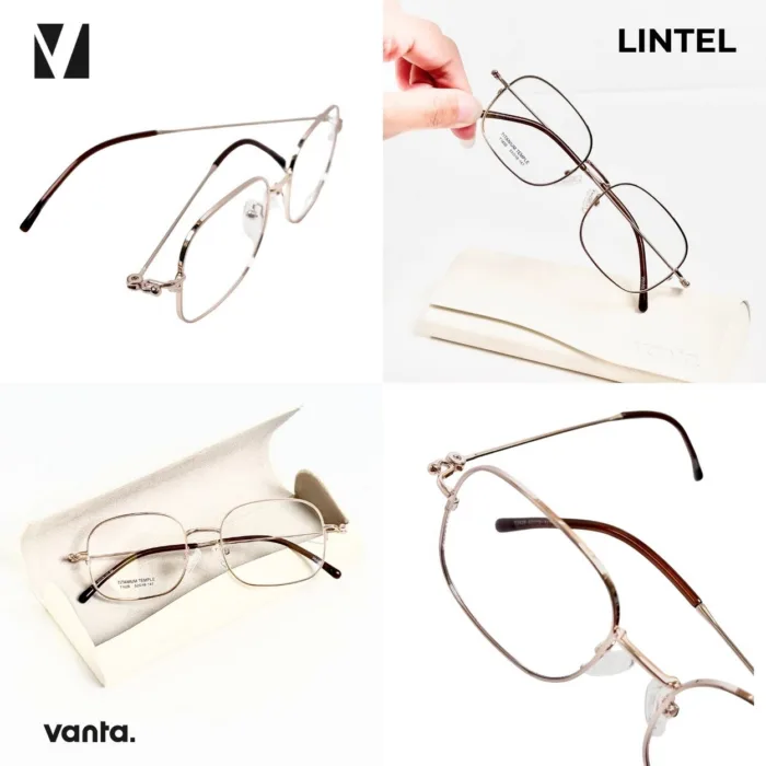 แว่นกรองแสงสีฟ้า vanta. LINTEL น้ำหนักเบา ทรง Geometric Square ตัดเลนส์สายตาได้ - Image 6