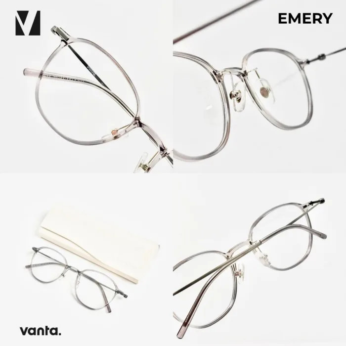 แว่นกรองแสงสีฟ้า vanta. EMERY น้ำหนักเบา ทรง Panto Round ตัดเลนส์สายตาได้ - Image 6