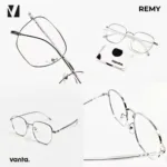 กรอบแว่นตาโลหะ vanta. REMY น้ำหนักเบา ทรง Geometric Square ตัดเลนส์สายตาได้ - Image 6