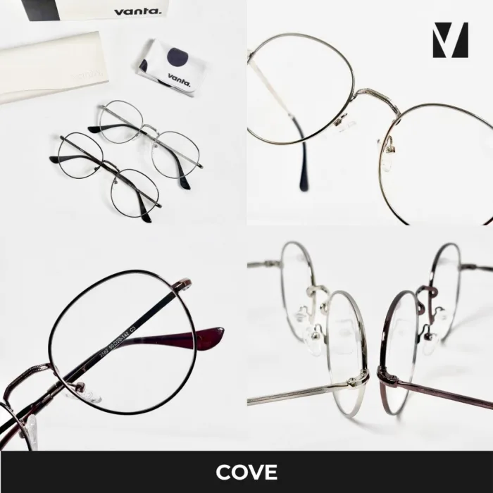 กรอบแว่นตาโลหะ vanta. COVE น้ำหนักเบา ทรง Panto Round ตัดเลนส์สายตาได้ - Image 7