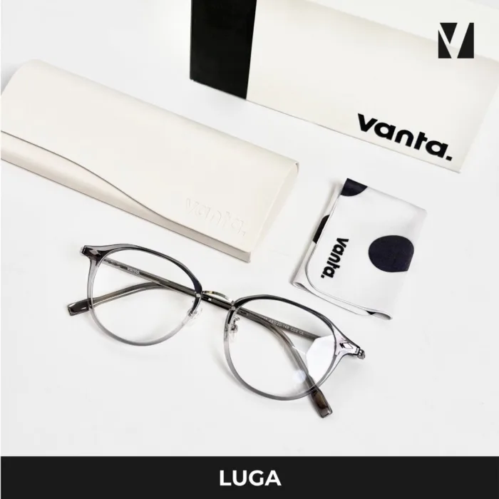 กรอบแว่นตาโลหะ vanta. LUGA น้ำหนักเบา ทรง Panto Round ตัดเลนส์สายตาได้ - Image 7