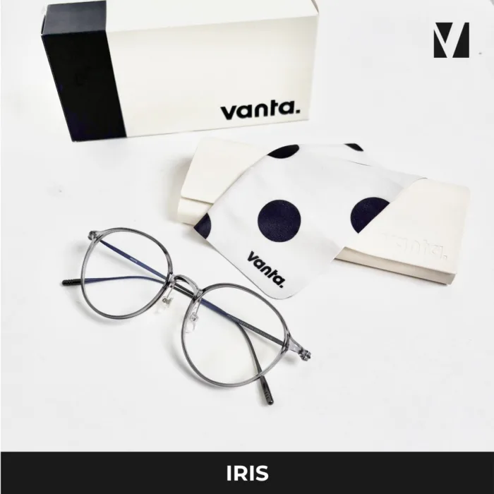 กรอบแว่นตาโลหะ vanta. IRIS น้ำหนักเบา ทรง Round Panto ตัดเลนส์สายตาได้ - Image 7
