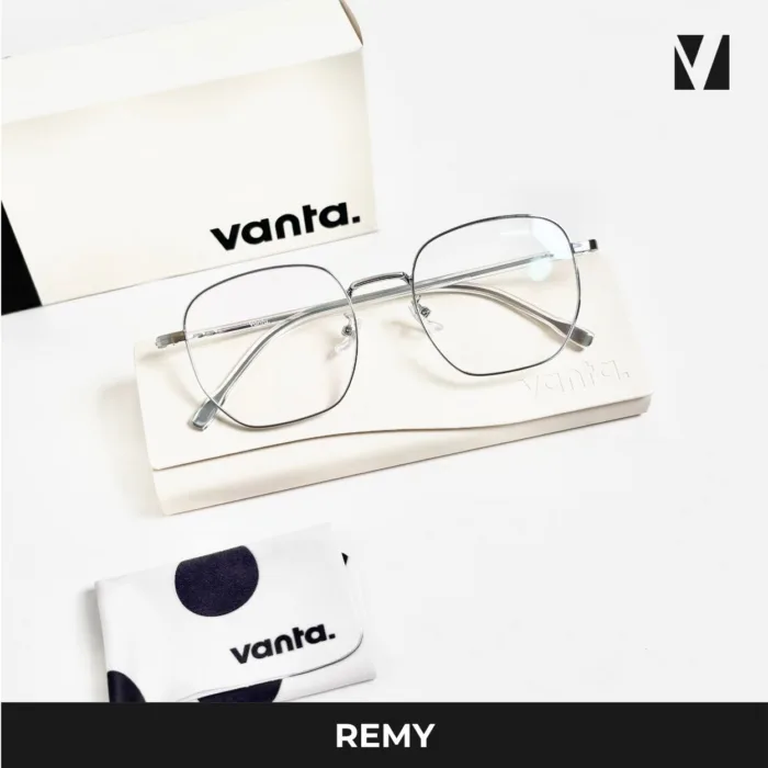 กรอบแว่นตาโลหะ vanta. REMY น้ำหนักเบา ทรง Geometric Square ตัดเลนส์สายตาได้ - Image 7