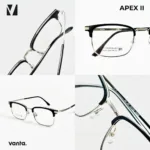 กรอบแว่นตา vanta. APEX II พร้อม Clip-on แม่เหล็ก เลนส์ Polarized Titanium IP ทรง Browline Rectangle ตัดเลนส์สายตาได้ - Image 7