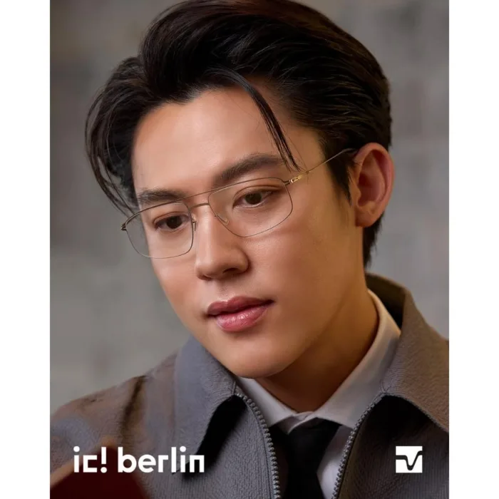 ic! berlin Vik IC5175 กรอบแว่นตา Metal ทรง Rounded Square Minimal Screwless Design - Image 6