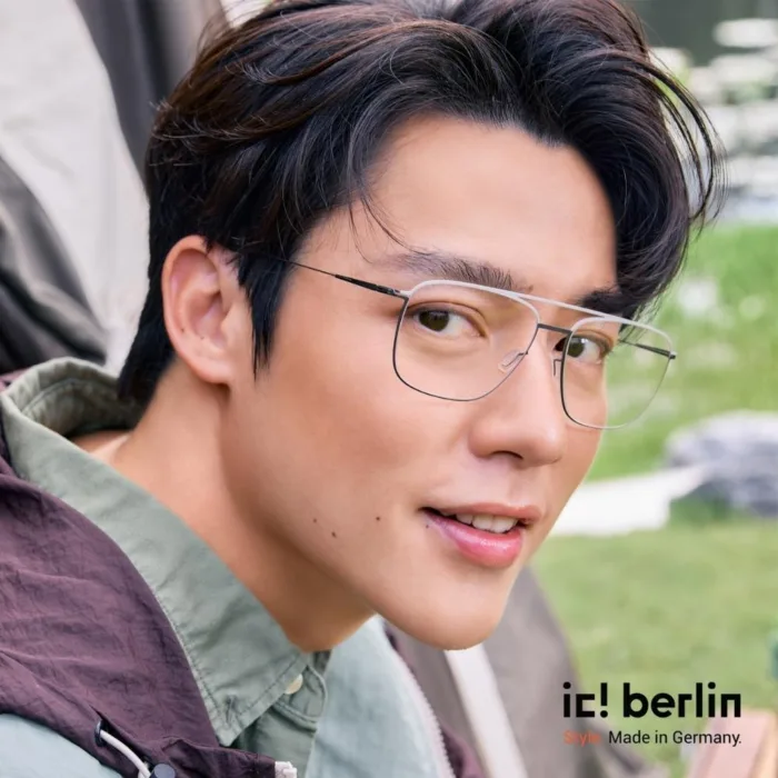 ic! berlin Wes IC5140 กรอบแว่นตา Metal ทรง Rounded Square Minimal Screwless Design - Image 6