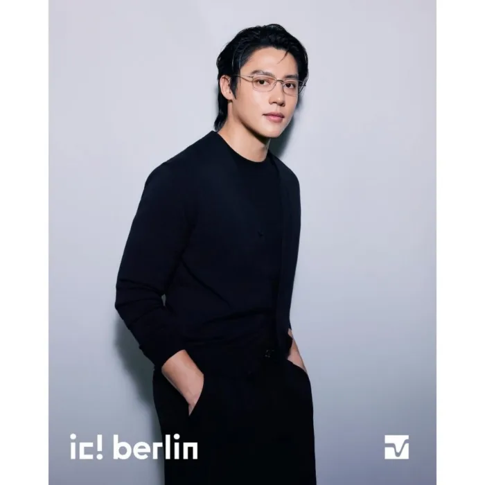 ic! berlin Rui IC5320-D กรอบแว่นตา Metal ทรง Rectangle Minimal Screwless Design - Image 6