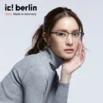ic! berlin The Lone Wolf Large IC5064-D กรอบแว่นตา Metal ทรง Rounded Square Minimal Screwless Design - Image 6