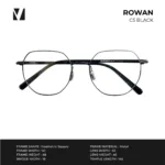 กรอบแว่นตาโลหะ vanta. ROWAN น้ำหนักเบา ทรง Geometric Square ตัดเลนส์สายตาได้ - Image 8