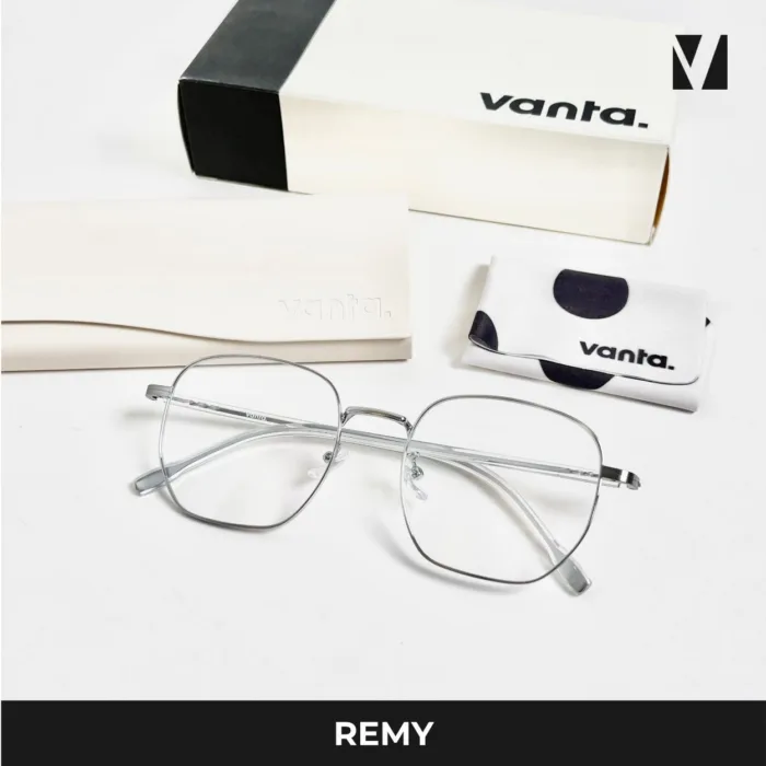 กรอบแว่นตาโลหะ vanta. REMY น้ำหนักเบา ทรง Geometric Square ตัดเลนส์สายตาได้ - Image 8
