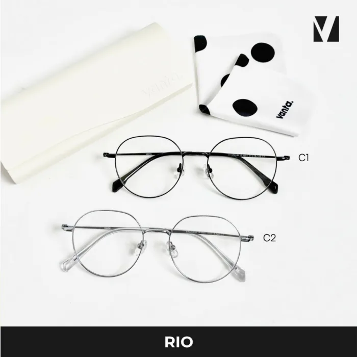 กรอบแว่นตา vanta. RIO วัสดุ Titanium IP ทรง Round น้ำหนักเบา ตัดเลนส์สายตาได้ - Image 8
