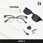 กรอบแว่นตา vanta. APEX II พร้อม Clip-on แม่เหล็ก เลนส์ Polarized Titanium IP ทรง Browline Rectangle ตัดเลนส์สายตาได้ - Image 8