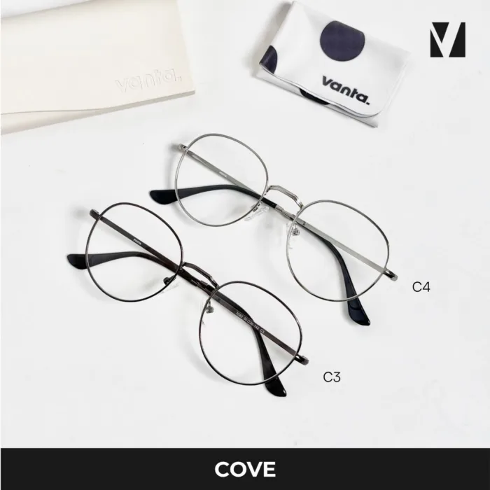 กรอบแว่นตาโลหะ vanta. COVE น้ำหนักเบา ทรง Panto Round ตัดเลนส์สายตาได้ - Image 8
