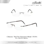 Silhouette Titan Next Generation 5521 กรอบแว่นสายตา Silhouette ของแท้ ทรง Rectangular กรอบ Titanium ไร้ขอบ น้ำหนักเบา รับประกัน 1 ปี - Image 8