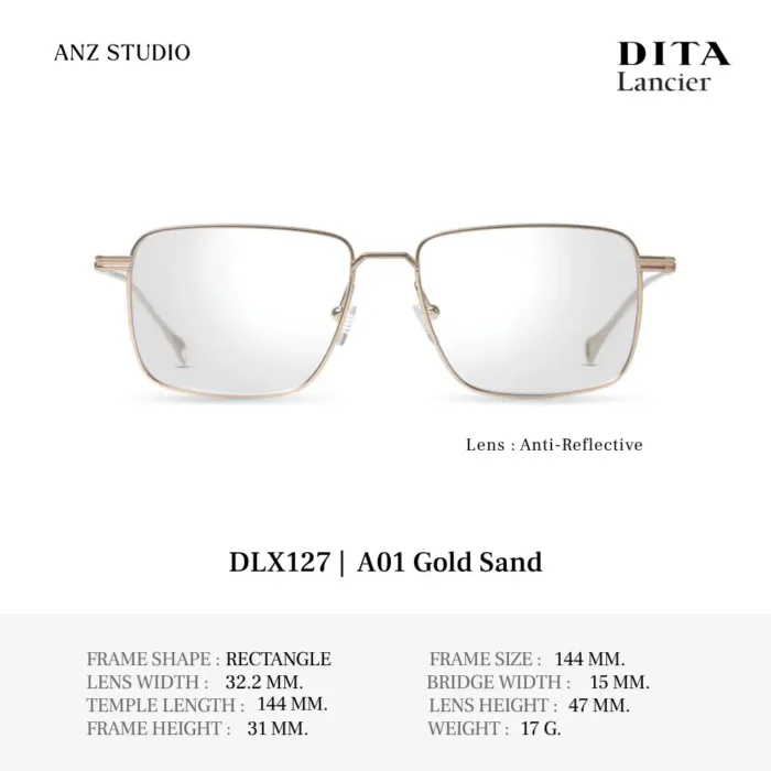 DITA Lancier DLX127 กรอบแว่นตา Titanium ทรง Rectangle Luxury Sport  ของแท้รับประกัน 1 ปี - Image 2