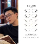กรอบแว่นตา BOLON รุ่น AUGSBURG BA7081 ทรง Pillow กรอบ Titanium น้ำหนักเบา รับประกัน 1 ปี