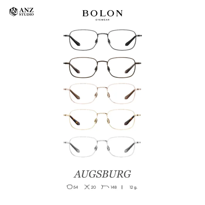 กรอบแว่นตา BOLON รุ่น AUGSBURG BA7081 ทรง Pillow กรอบ Titanium น้ำหนักเบา รับประกัน 1 ปี - Image 2