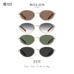 แว่นกันแดด BOLON EVE BX7007 ทรง Oval ดีไซน์โค้งมน หรูละมุน พร้อมขา Titanium น้ำหนักเบา รับประกัน 1 ปี - Image 2