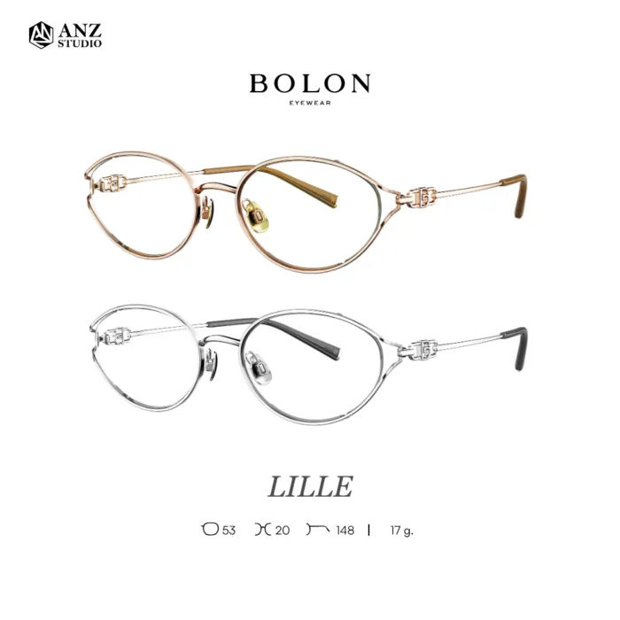 กรอบแว่นตา BOLON รุ่น LILLE BA7063 ทรง Oval กรอบ Titanium น้ำหนักเบา รับประกัน 1 ปี - Image 3
