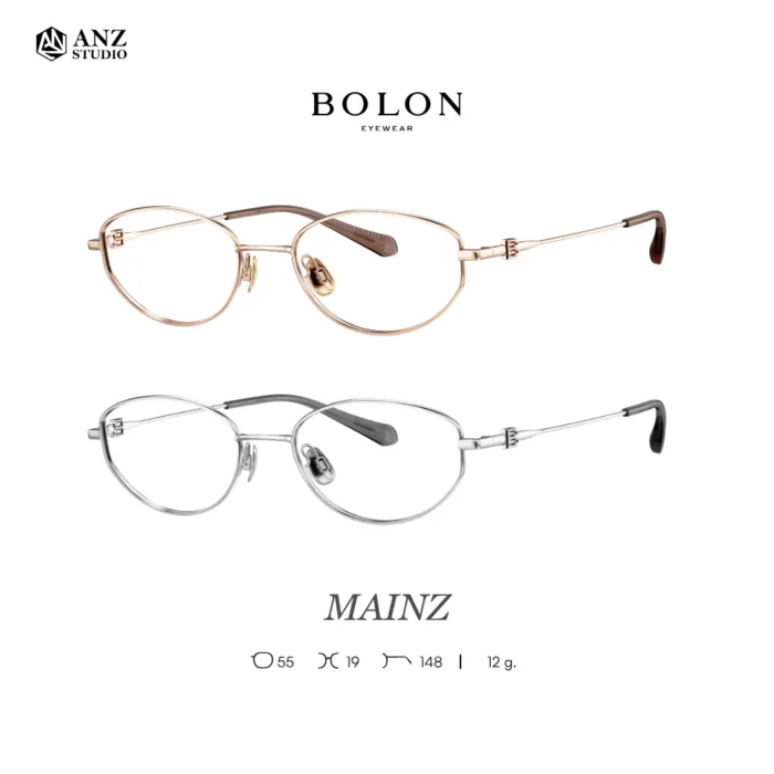 กรอบแว่นตา BOLON รุ่น MAINZ BA7079 ทรง Oval กรอบ Titanium น้ำหนักเบา รับประกัน 1 ปี - Image 2