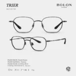 กรอบแว่นตา BOLON รุ่น TRIER BA7082 ทรง Roundy Square กรอบ Titanium น้ำหนักเบา รับประกัน 1 ปี - Image 3