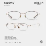 กรอบแว่นตา BOLON รุ่น BREMEN BA7080 ทรง Oval กรอบ Titanium น้ำหนักเบา รับประกัน 1 ปี - Image 5