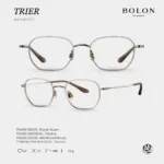 กรอบแว่นตา BOLON รุ่น TRIER BA7082 ทรง Roundy Square กรอบ Titanium น้ำหนักเบา รับประกัน 1 ปี - Image 4