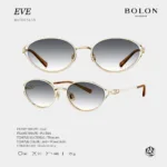 แว่นกันแดด BOLON EVE BX7007 ทรง Oval ดีไซน์โค้งมน หรูละมุน พร้อมขา Titanium น้ำหนักเบา รับประกัน 1 ปี - Image 5